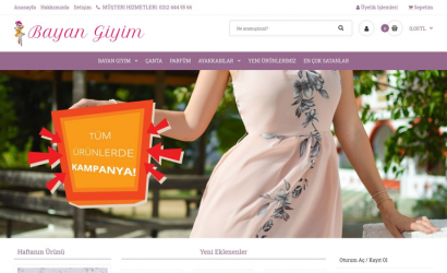 giyim web sitesi tasarımı