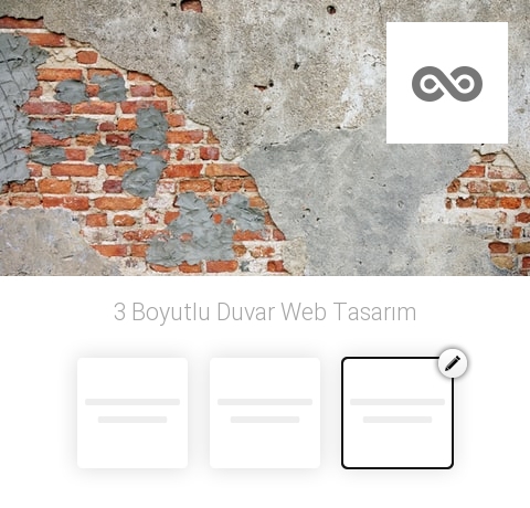 3 Boyutlu Duvar Web Tasarım