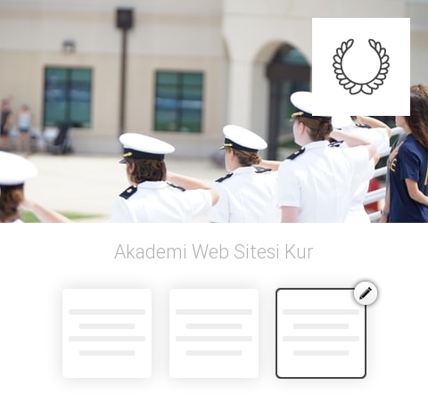 Akademi Web Sitesi Kur