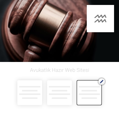 Avukatlık Hazır Web Sitesi