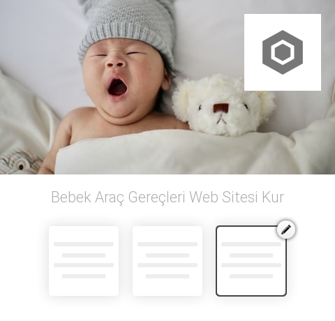 Bebek Araç Gereçleri Web Sitesi Kur