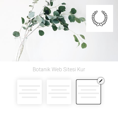 Botanik Web Sitesi Kur