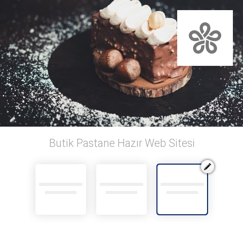 Butik Pastane Hazır Web Sitesi