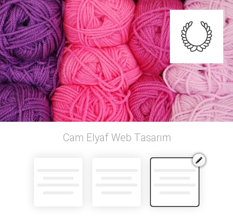 Cam Elyaf Web Tasarım