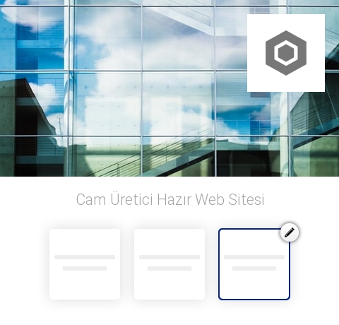 Cam Üretici Hazır Web Sitesi