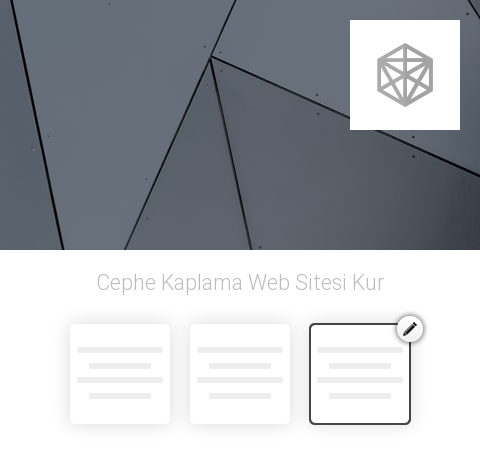 Cephe Kaplama Web Sitesi Kur