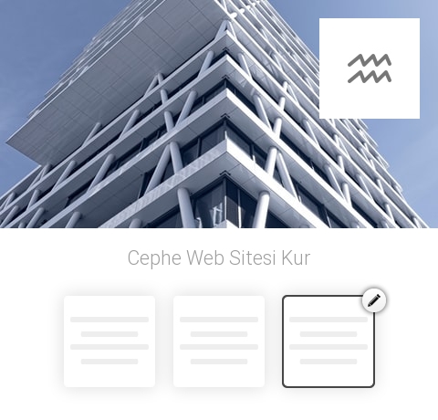 Cephe Web Sitesi Kur