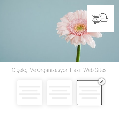 Çiçekçi Ve Organizasyon Hazır Web Sitesi