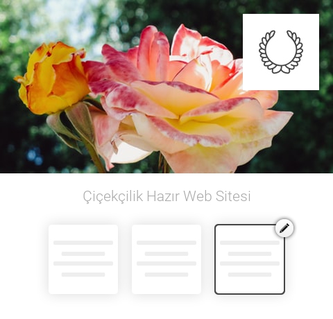 Çiçekçilik Hazır Web Sitesi
