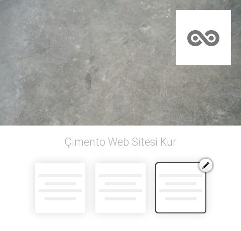 Çimento Web Sitesi Kur