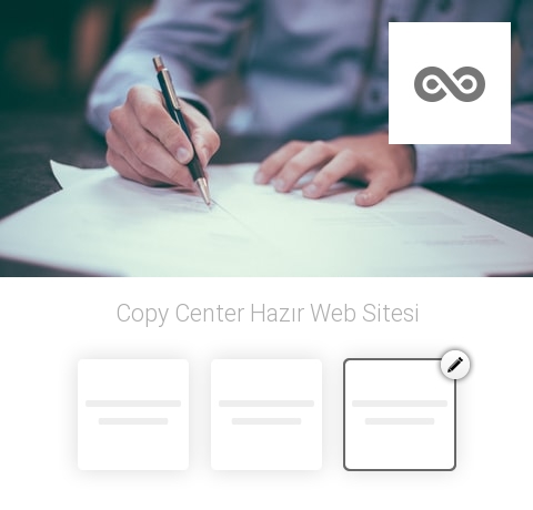 Copy Center Hazır Web Sitesi