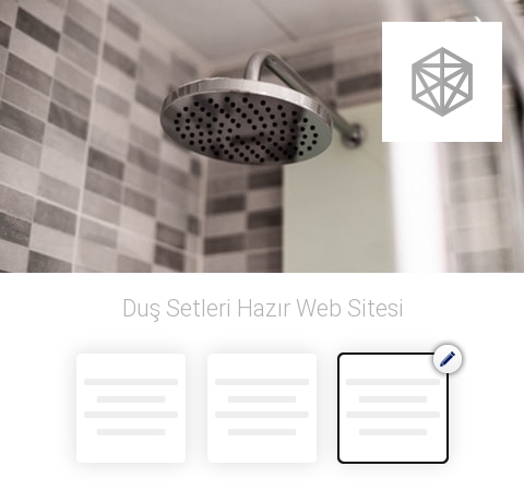 Duş Setleri Hazır Web Sitesi