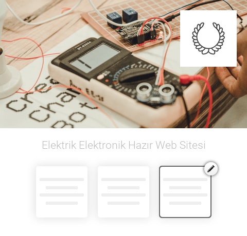 Elektrik Elektronik Hazır Web Sitesi