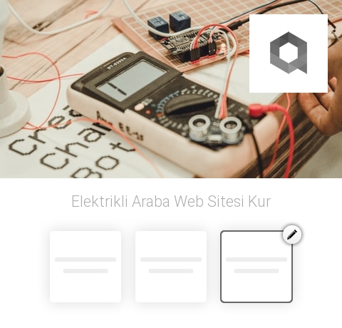 Elektrikli Araba Web Sitesi Kur