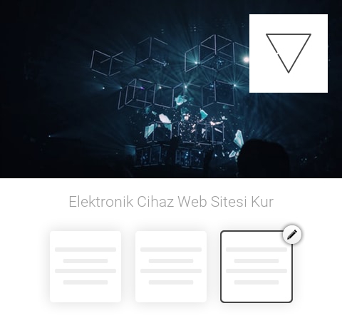 Elektronik Cihaz Web Sitesi Kur