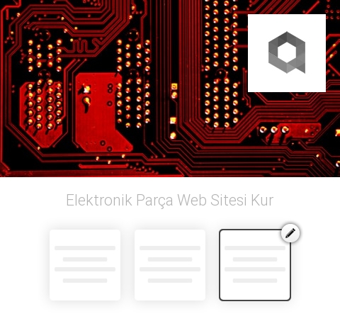 Elektronik Parça Web Sitesi Kur