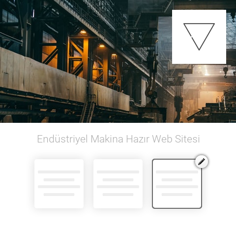 Endüstriyel Makina Hazır Web Sitesi