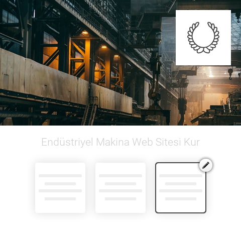 Endüstriyel Makina Web Sitesi Kur