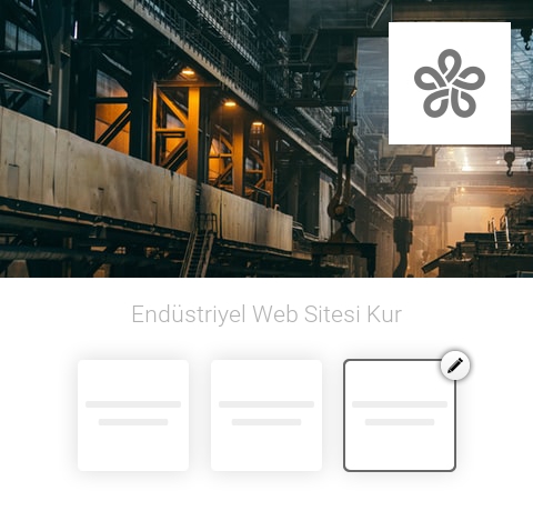 Endüstriyel Web Sitesi Kur