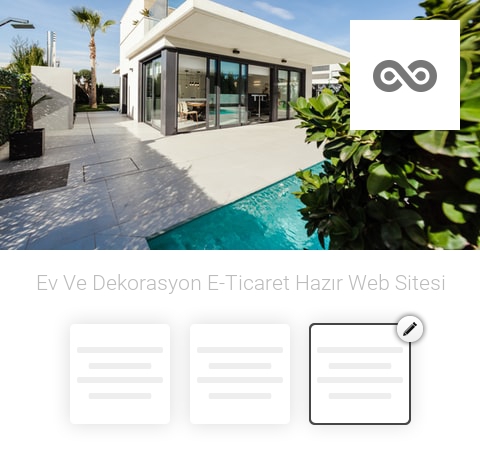 Ev - Dekorasyon E-Ticaret Hazır Web Sitesi