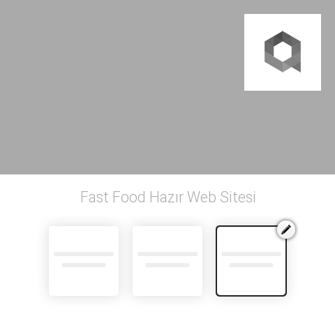 Fast Food Hazır Web Sitesi