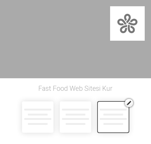 Fast Food Web Sitesi Kur