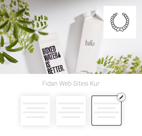 Fidan Web Sitesi Kur