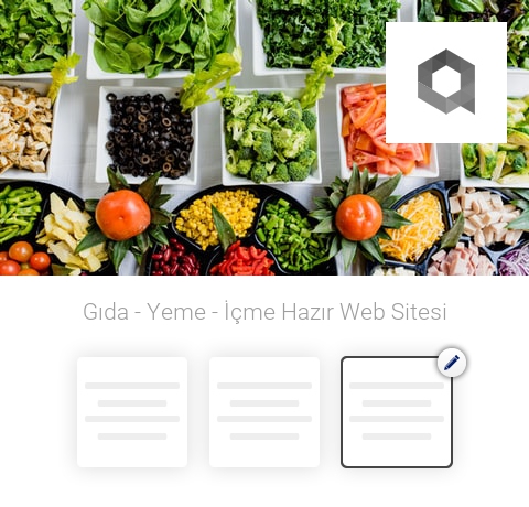 Gıda - Yeme - İçme Hazır Web Sitesi
