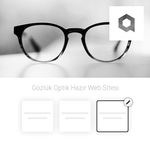 Gözlük Optik Hazır Web Sitesi