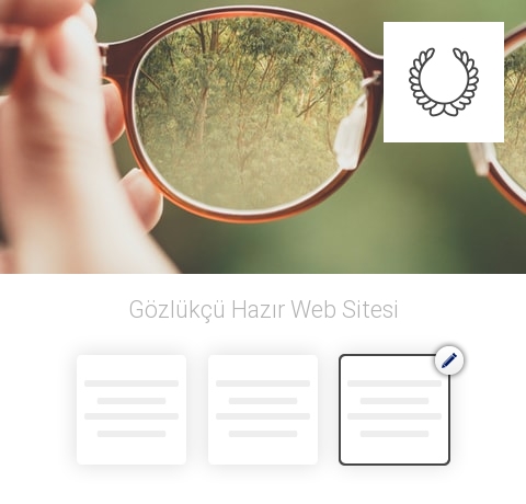 Gözlükçü Hazır Web Sitesi
