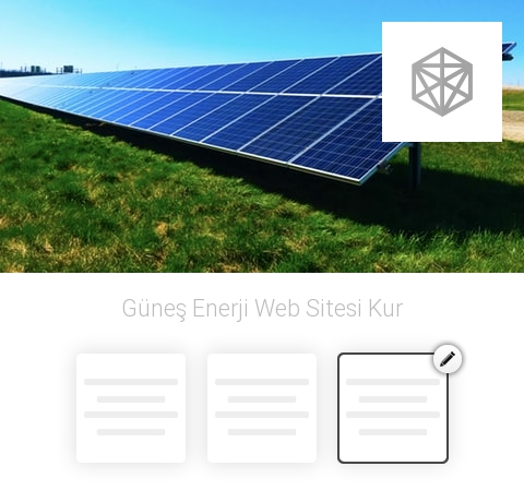 Güneş Enerji Web Sitesi Kur