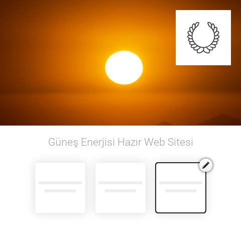 Güneş Enerjisi Hazır Web Sitesi