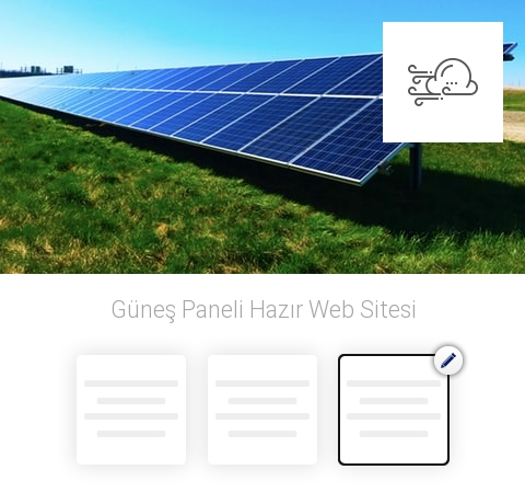 Güneş Paneli Hazır Web Sitesi