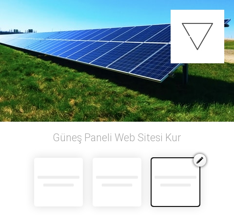 Güneş Paneli Web Sitesi Kur