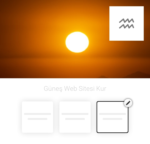 Güneş Web Sitesi Kur