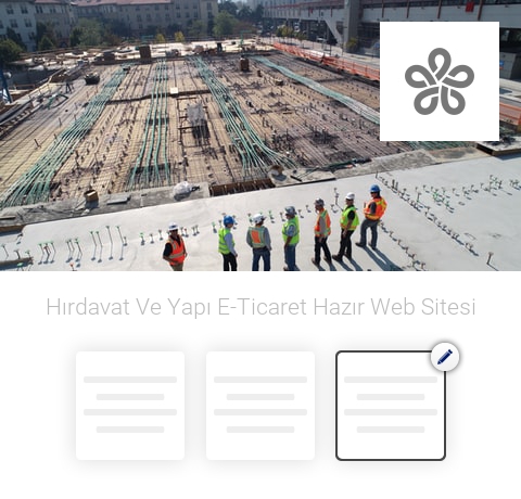 Hırdavat - Yapı E-Ticaret Hazır Web Sitesi