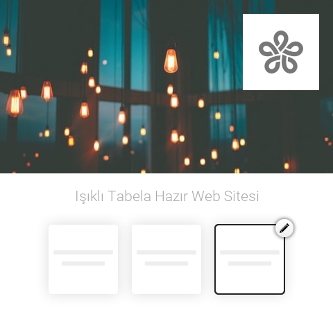 Işıklı Tabela Hazır Web Sitesi