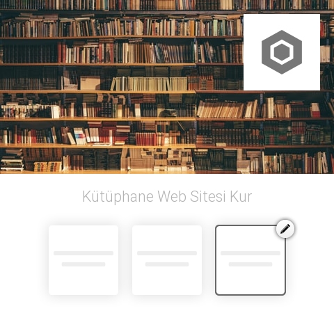 Kütüphane Web Sitesi Kur