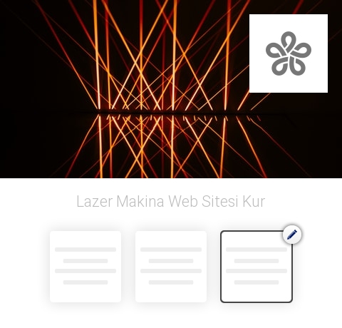 Lazer Makina Web Sitesi Kur