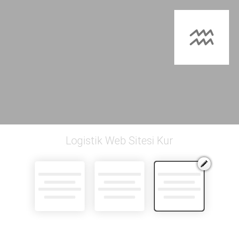 Logistik Web Sitesi Kur