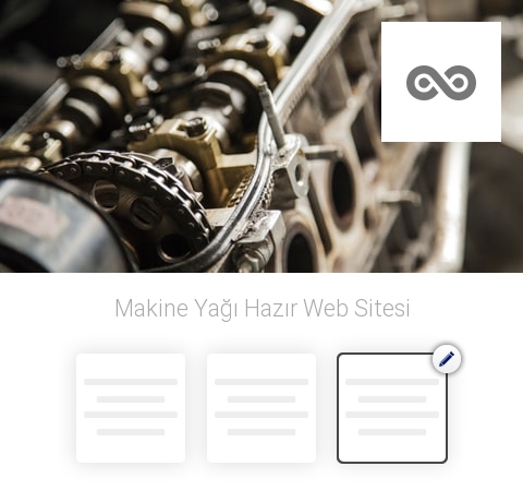 Makine Yağı Hazır Web Sitesi