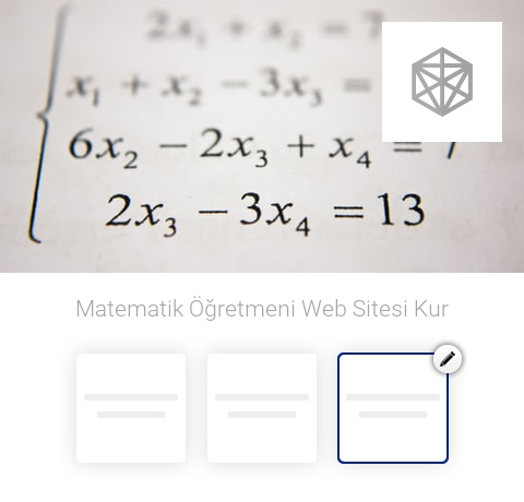 Matematik Öğretmeni Web Sitesi Kur