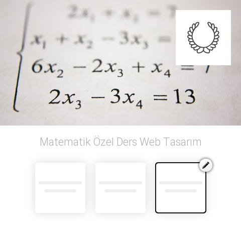 Matematik Özel Ders Web Tasarım