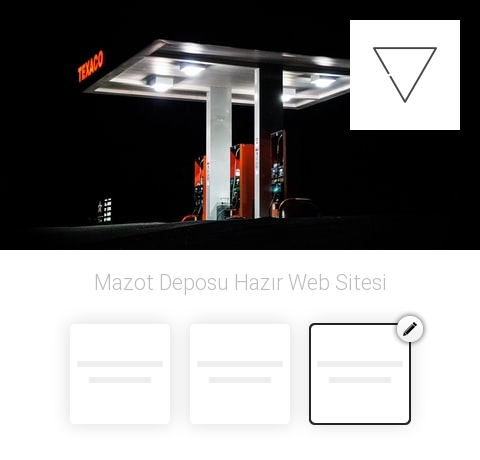 Mazot Deposu Hazır Web Sitesi