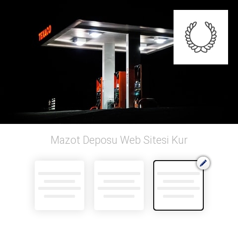 Mazot Deposu Web Sitesi Kur