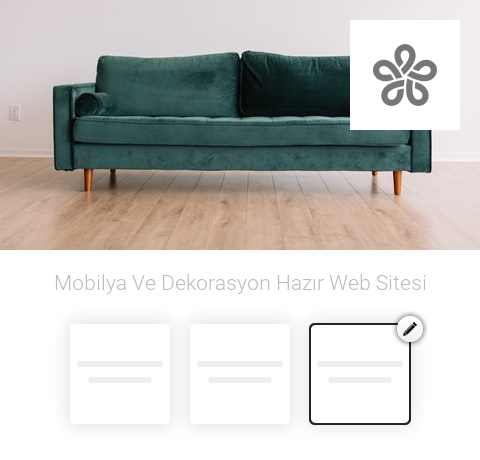 Mobilya Ve Dekorasyon Hazır Web Sitesi
