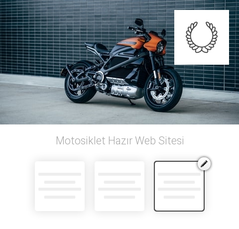 Motosiklet Hazır Web Sitesi