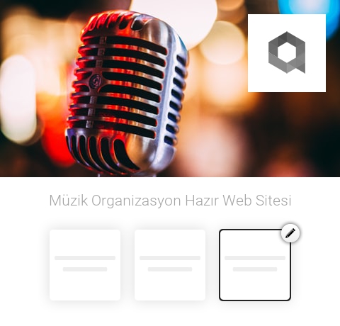 Müzik Organizasyon Hazır Web Sitesi