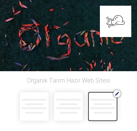 Organik Tarım Hazır Web Sitesi