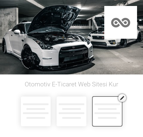 Otomotiv E-Ticaret Web Sitesi Kur